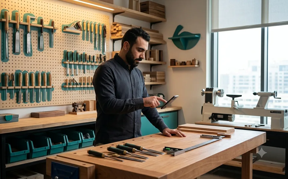 Artisan à l’atelier